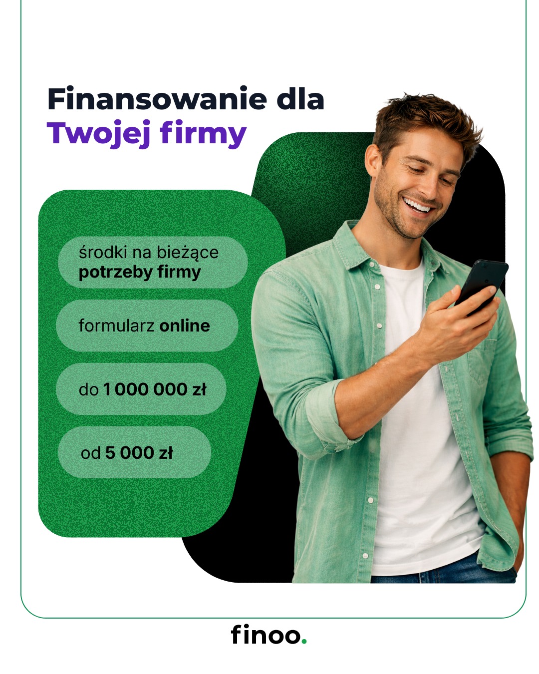 Potrzebujesz środków na bieżące wydatki, rozwój, sprzęt, marketing albo nowe zlecenia?
🟢 Wypełnij formularz online na